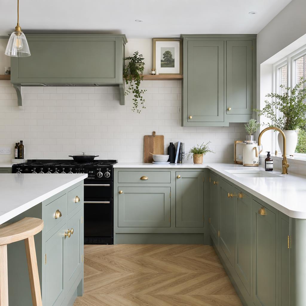 Hand-Painted Kitchen Doors